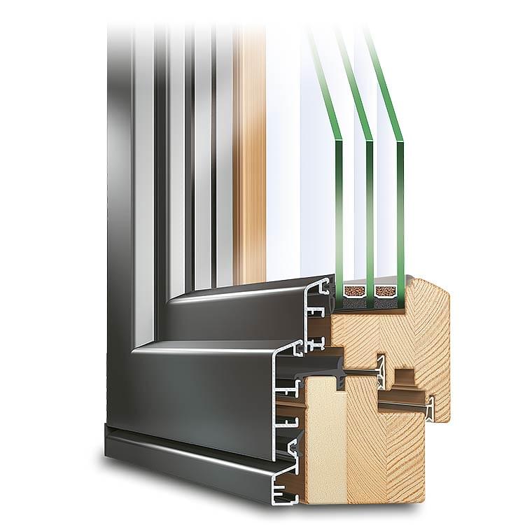 Holz-Alu Fenster ECO Idealu Classicline