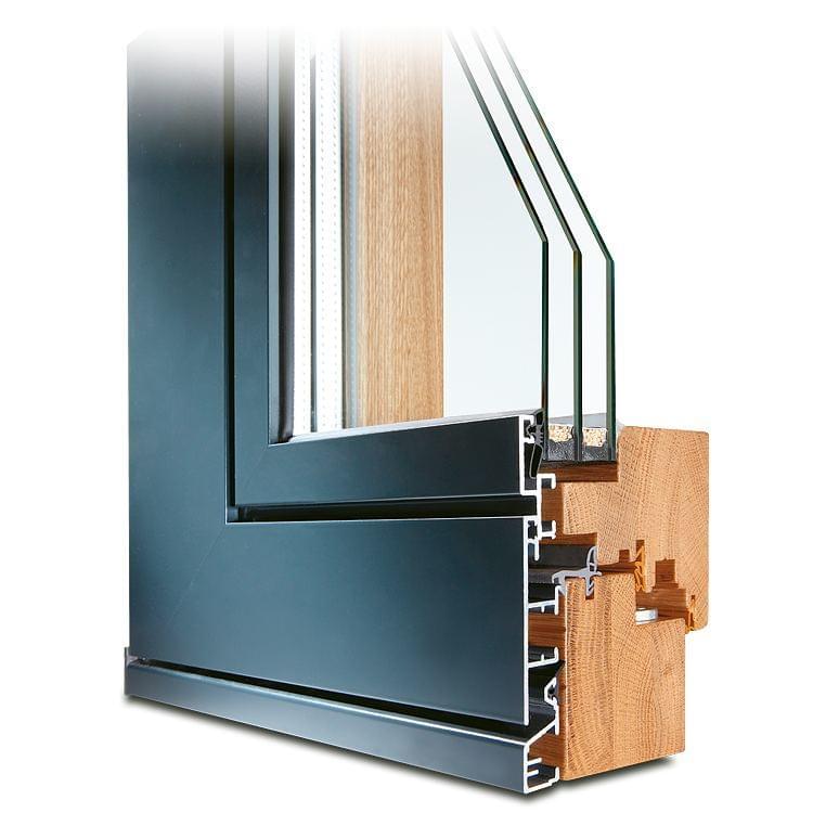Holz-Alu Fenster Eiche