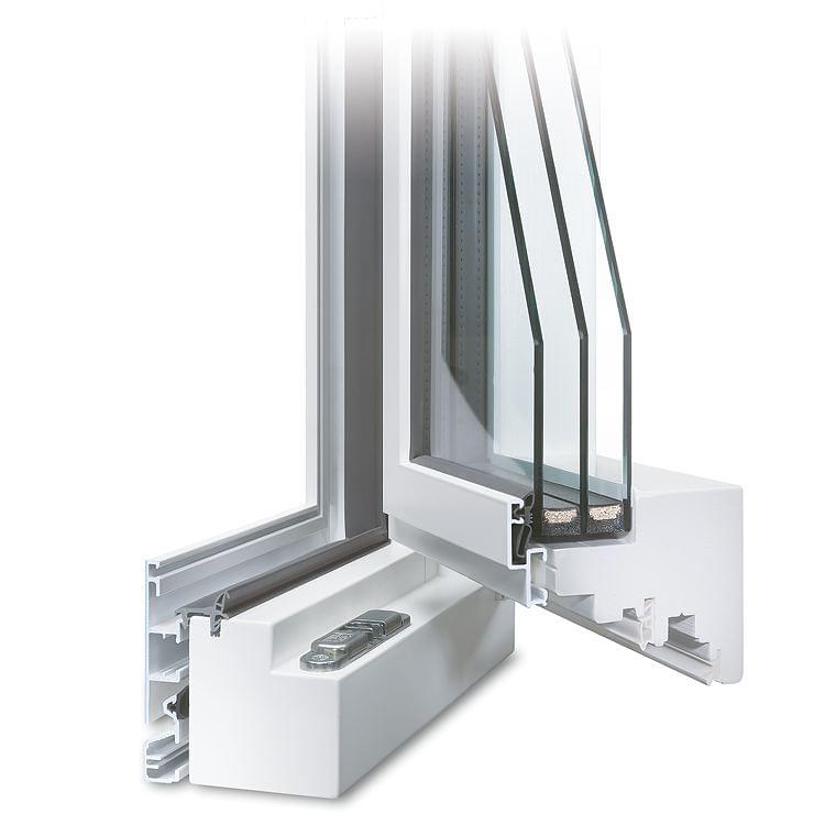 Holz-Alu Fenster in Weiß