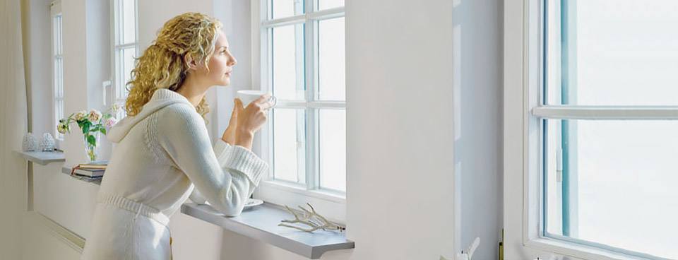 Fensterbänke in Grau