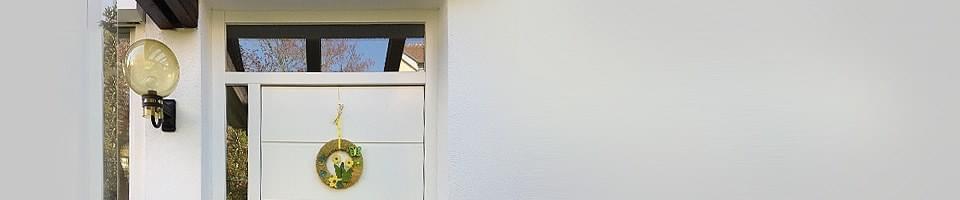 Haustür mit Oberlicht