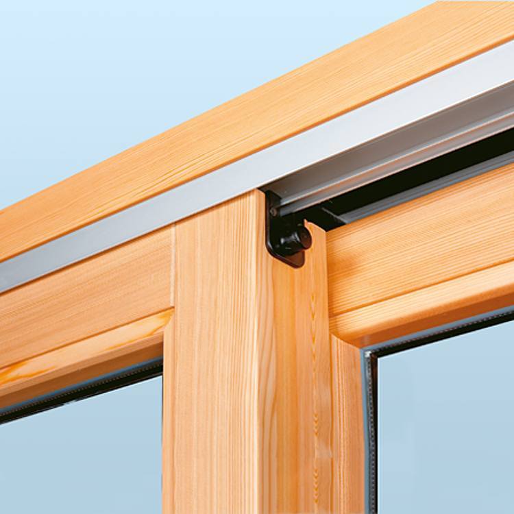 Hebeschiebetüre Holz Detail Stopper
