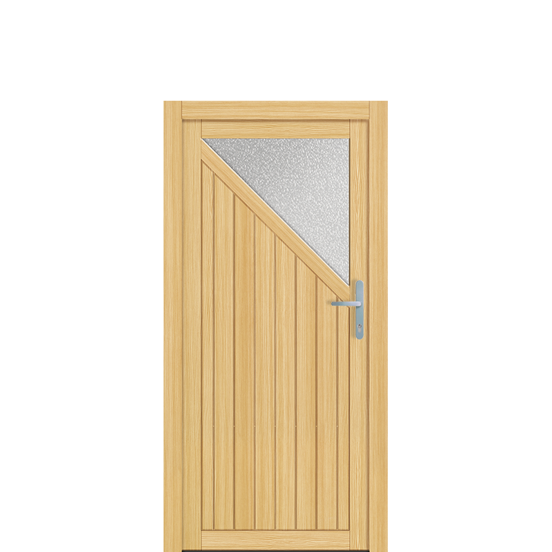 Nebeneingangstur Holz Nach Auen Offnend