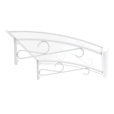 Blinky Aluminium Vordach Iris | 95x150 Cm | Grau Transparent